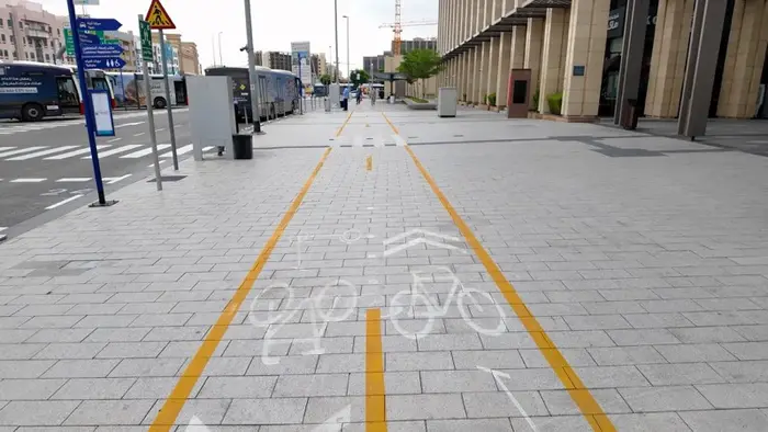 Pista ciclabile e pedonale a Dubai, parte del piano RTA di mobilita sostenibile