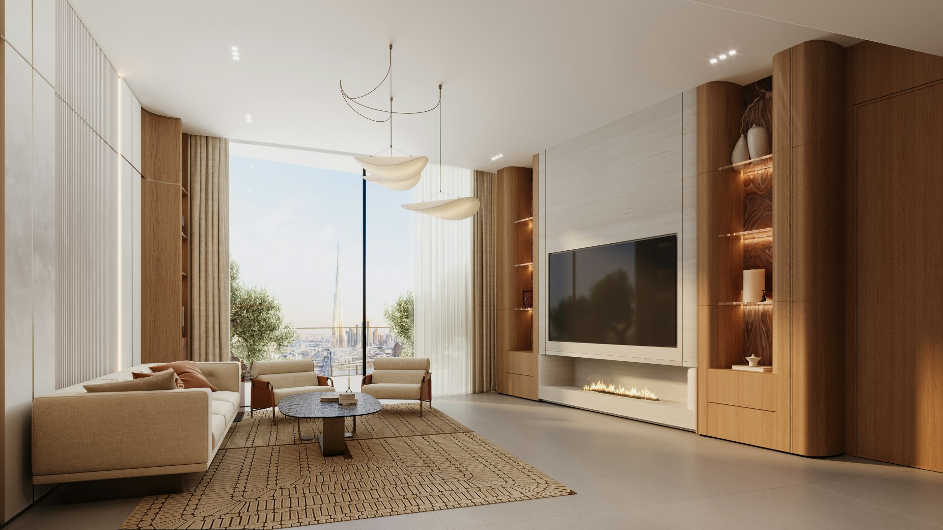 Binghatti Skyflame — living-room