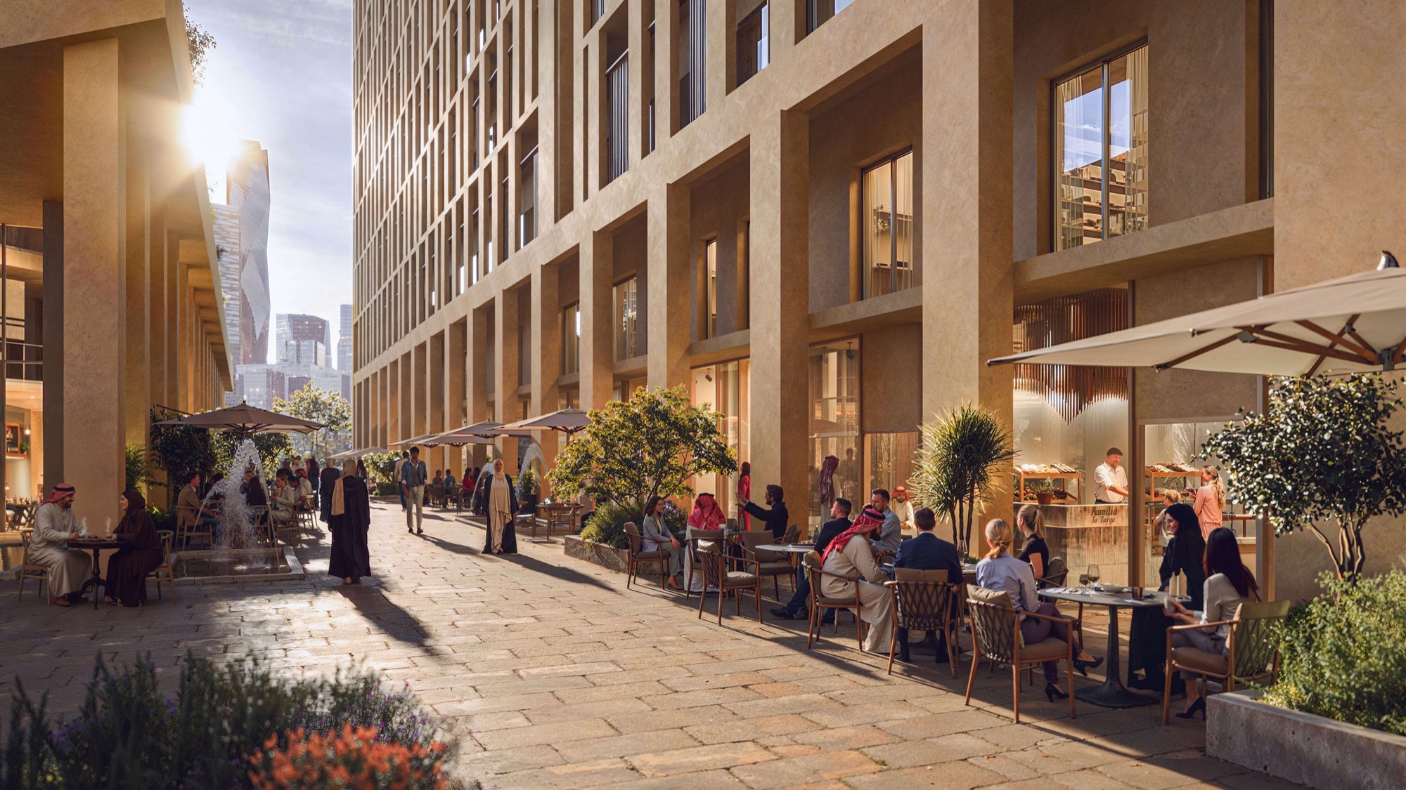 Élevée — piazza e spazi retail al piano terra