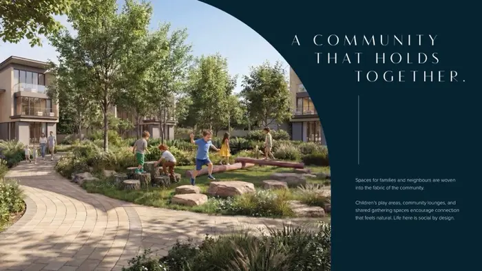 The Terraces at Sobha City Abu Dhabi — Garden Villa con community lawn e play area per famiglie
