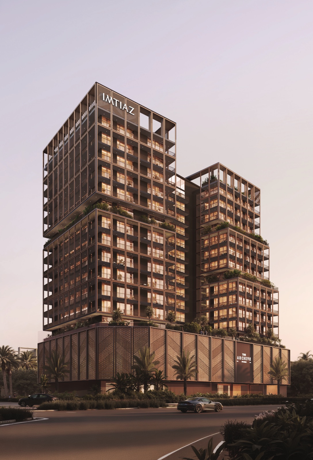 The Archive by Imtiaz, render dell'edificio